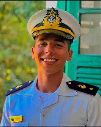 Samuel Perfeito, aluno aprovado no Colégio Naval
